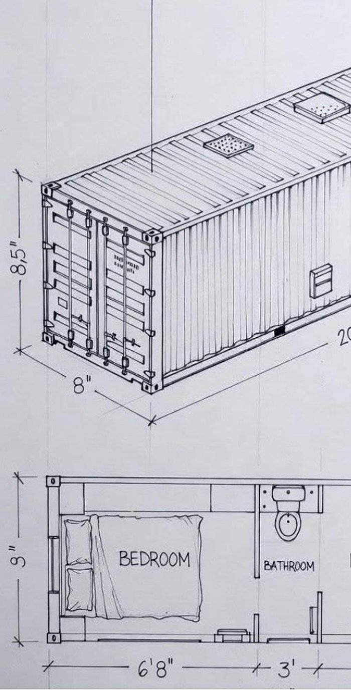 20ft Studio Plan Set