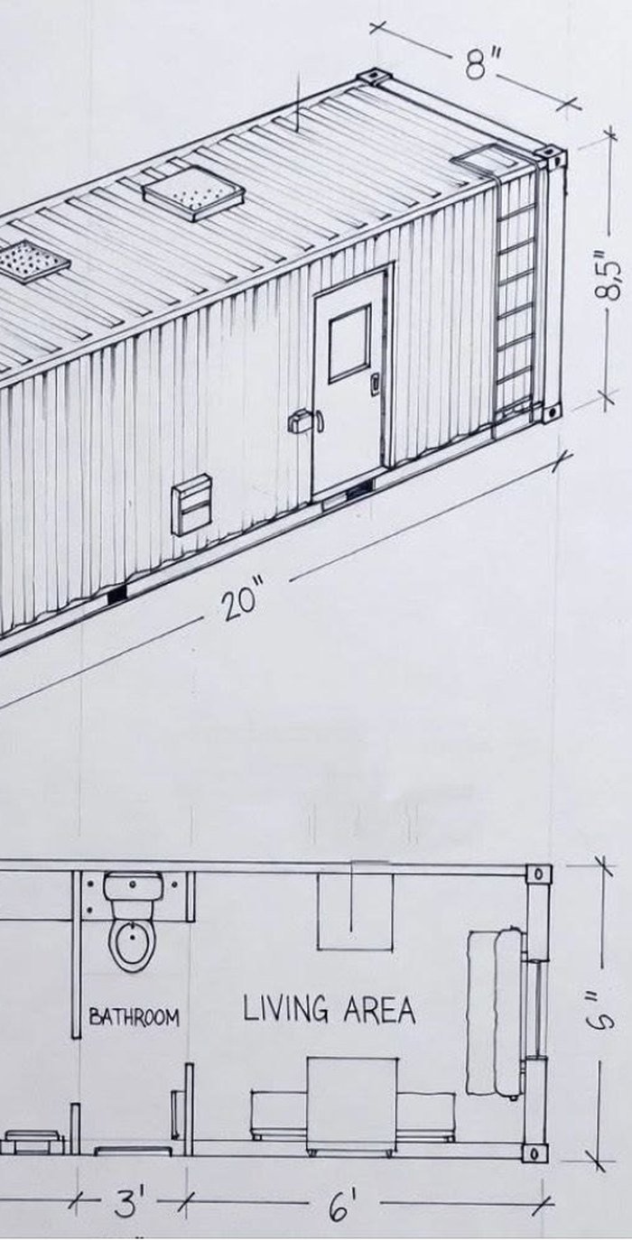 20ft Studio Plan Set